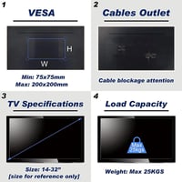 Suptek Dönthető TV Fali Tartó 14-32 Hüvelykes LED LCD Plazma Televíziókhoz VESA 200x200mm Mágneses Vízmértékkel 6