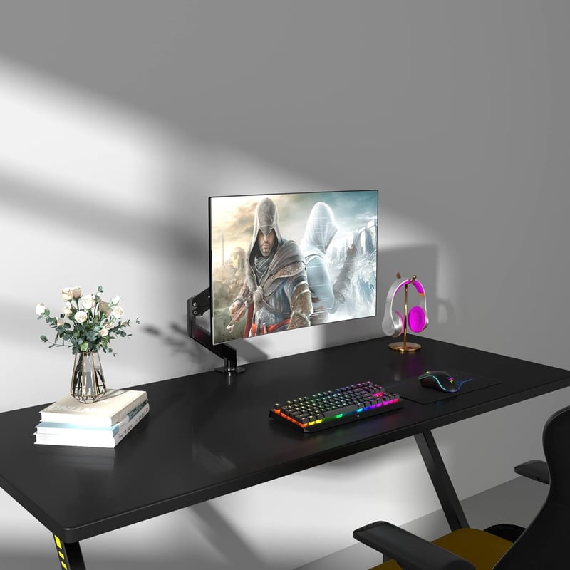 Suptek Gázrugós Monitor Tartó 17-32" Képernyőhöz, VESA 75/100, Magasságállítható Asztali Kar
