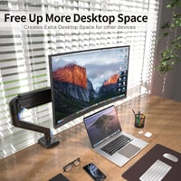 Držiak na monitor Suptek MD01A pre 13-32" LED LCD obrazovky, plynová pružina, otáčanie o 360°, nastaviteľná výška, VESA 75x75/100x100 mm, max. 9 kg 3