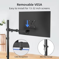 Suptek Monitor Kar 13-27 Colos Képernyőhöz | Forgatható Dönthető Monitortartó Bilincs 5