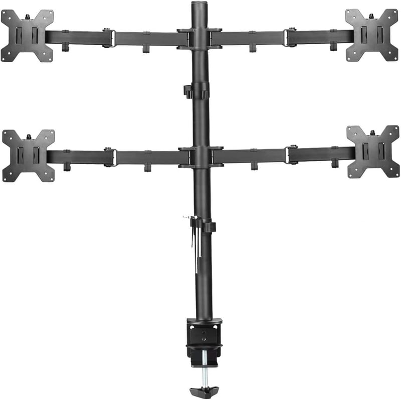 Suptek Quad Monitor Tartó 13-27" Képernyőhöz | Forgatható Dönthető Monitor Kar