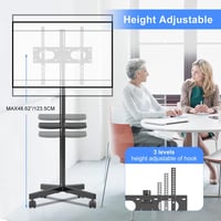 Suptek TV állvány kerekekkel, 21-60 colos LCD/LED TV-hez, magasságállítható 5