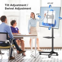 Suptek TV állvány kerekekkel, 21-60 colos LCD/LED TV-hez, magasságállítható 4