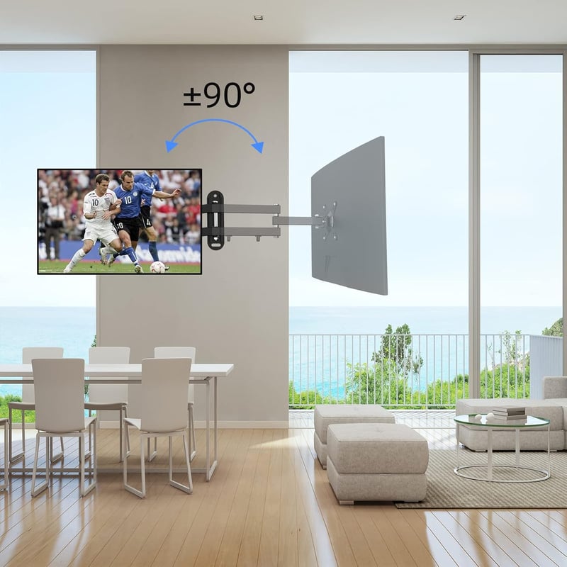 Suptek TV fali tartó 15-32 colos monitorokhoz, forgatható és dönthető, VESA 75/100