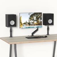 suptek SDM001B soundbar fali tartó, dönthető-forgatható, max. 23 kg, 2 db - fekete 2