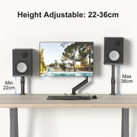 suptek SDM001B soundbar fali tartó, dönthető-forgatható, max. 23 kg, 2 db - fekete 5