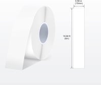 SUPVAN E10/E11/E16 öntapadós hőcímke-szalag, fehér, 15 mm × 6 m, 4 tekercs 2