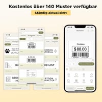 Imprimantă de etichete Bluetooth SUPVAN T50M Pro cu etichete late rezistente la apă, compatibilă cu dispozitive mobile și PC, pentru afaceri, birou, școală și acasă 8