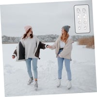 Náhradné čepele na korčule Supvox, 10-palcové nože z nehrdzavejúcej ocele, príslušenstvo na ľadový hokej a krasokorčuľovanie z hliníkovej zliatiny, 2 ks 7