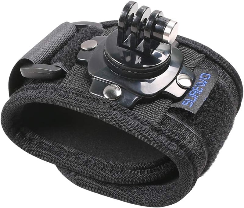 SUREWO Csuklópánt GoPro Hero 13/12/11/10/9/8/7/6/5 és DJI Osmo Action 5 Pro 4 3 2 Kamerákhoz - Kényelmes, Légáteresztő Kézrögzítő