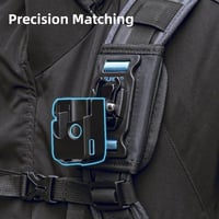 SUREWO Hátizsák Tartó Pánt DJI Osmo Pocket 3 Kamerához - Vállpánt Rögzítő Rezgéscsillapítással, Kézmentesítő Tartó Túrázáshoz, Kerékpározásh 5