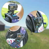 SUREWO Vállpánt Rögzítő GoPro Hero 13/12/11/10/9/8/7/6/5, DJI Osmo Action 5 Pro/4/3 és AKASO Kamerákhoz - 360°-os Forgatható Alap, Túrázásho 5