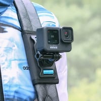 SUREWO Vállpánt Rögzítő GoPro Hero 13/12/11/10/9/8/7/6/5, DJI Osmo Action 5 Pro/4/3 és AKASO Kamerákhoz - 360°-os Forgatható Alap, Túrázásho 1
