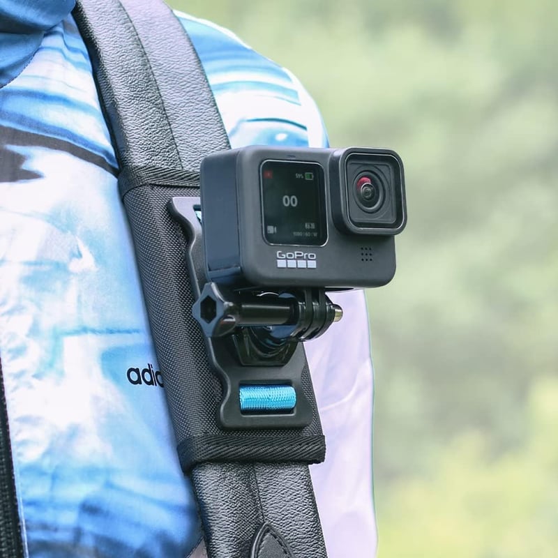 SUREWO Vállpánt Rögzítő GoPro Hero 13/12/11/10/9/8/7/6/5, DJI Osmo Action 5 Pro/4/3 és AKASO Kamerákhoz - 360°-os Forgatható Alap, Túrázásho