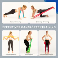 Súprava odporových gúm SURFOU so 4 úrovňami odporu, s taškou, na jogu, pilates, silový tréning a rehabilitáciu 4