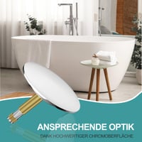 Zátka do vane SURFOU, priemer 72 mm, tesnenie 44 mm, univerzálna vypúšťacia zátka do vane a vírivky 7