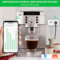 SURFOU WiFi okos konnektor Alexa Google Home kompatibilis 2db energiamérés 2