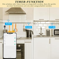 SURFOU Zigbee okos aljzat időzítővel és fogyasztásmérővel, Philips Hue kompatibilis 6