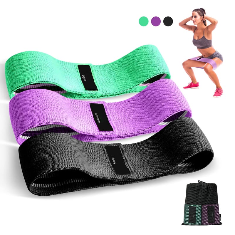 Suright textil fitnesz gumi, erősítő szalag csípő- és lábedzéshez, ellenállás szalag, jógaöv, csúszásgátló, izzadságálló, erőedzéshez, húzódzkodáshoz