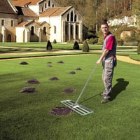 SurmountWay Gyepegyengető Gereblye - Állítható Rozsdamentes Acél Fűsimító Eszköz Golfpályákhoz és Kertekhez (2,15 m, 25x72 cm) 8
