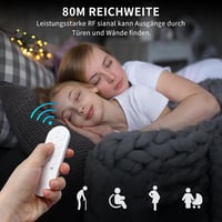 SURNICE Vezeték nélküli aljzat távirányítóval 2000W 80m reichweite 3+1 szett 2