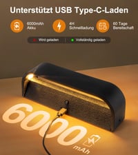 SURPALIG 2 ks LED vnútorné nástenné svietidlo 10W, moderné nástenné osvetlenie hore/dole, 6000 mAh, 3000K/4000K/6000K, s vypínačom a časovačom, do spálne, obývačky, na schodisko a chodbu 2