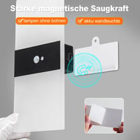 SURPALIG Mozgásérzékelős Fali Lámpa 4000 mAh Vezeték Nélküli Lépcsővilágítás 2