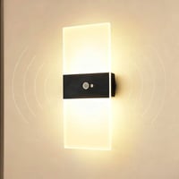 SURPALIG Mozgásérzékelős Fali Lámpa 4000 mAh Vezeték Nélküli Lépcsővilágítás 1