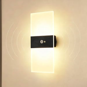 SURPALIG Mozgásérzékelős Fali Lámpa 4000 mAh Vezeték Nélküli Lépcsővilágítás