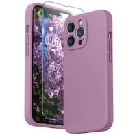 Silikónový kryt SURPHY pre iPhone 13 Pro s ochrannou fóliou na displej - fialový, ochrana fotoaparátu, ochranné puzdro na telefón s uhlopriečkou 6,1 palca 1