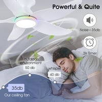 Surtime 117 cm Mennyezeti Ventilátor Lámpával, Távirányítóval, 6 Fokozat, Halványítható 9