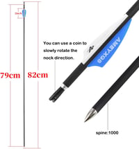 Surwolf 32" Szénszálas Vadászbíjak 1000 Spine ID 4.2mm 12/24db 3