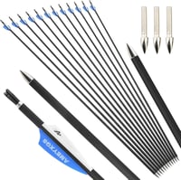 Surwolf 32" Szénszálas Vadászbíjak 1000 Spine ID 4.2mm 12/24db 1