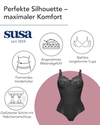 Body modelator fără sutien pentru femei Susa Latina 6538 - lenjerie modelatoare confortabilă, design ce subliniază silueta, ideal pentru purtarea zilnică și ocazii speciale 5