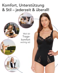 Body modelator fără sutien pentru femei Susa Latina 6538 - lenjerie modelatoare confortabilă, design ce subliniază silueta, ideal pentru purtarea zilnică și ocazii speciale 4