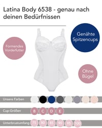 Dámske tvarujúce body Susa Latina bez kostíc, so silnou oporou, formujúce pás a brucho, z jemného materiálu 2