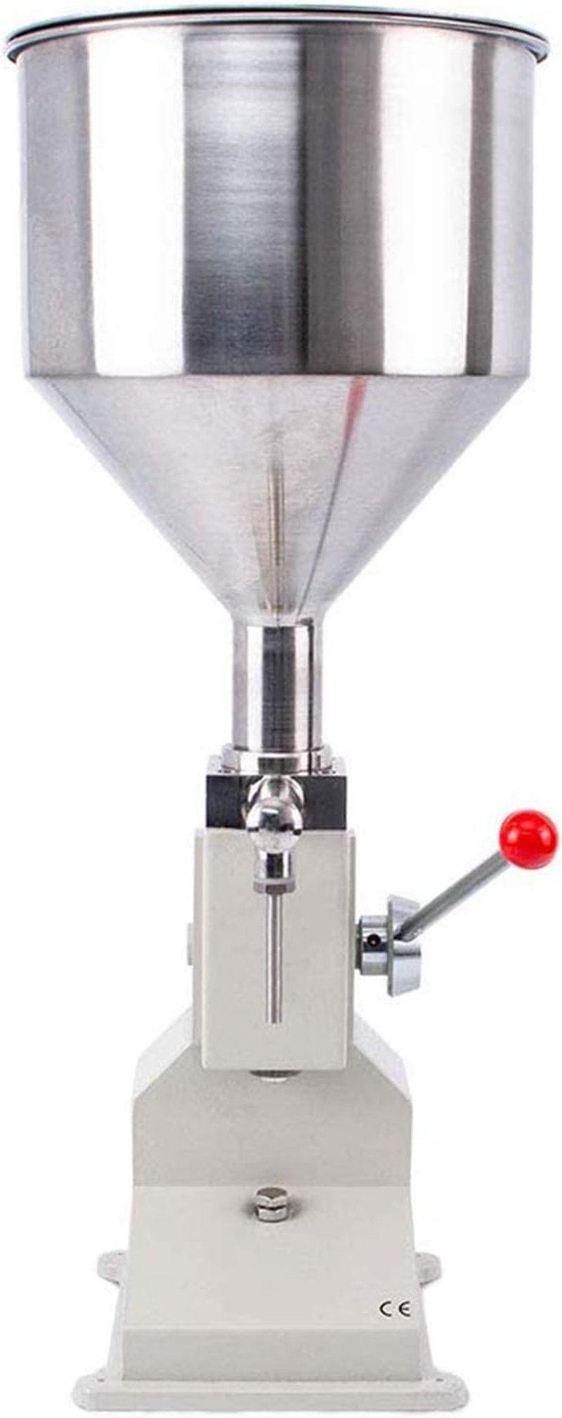 SUSEMSE Kézi Folyadéktöltő Gép 5-50ml - Rozsdamentes Acél Palacktöltő Víz, Olaj és Paszta Adagolásához - A03 Modell - A03 5-50ml, Stainless Steel