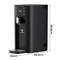SusGreenable CIARRA RO systém reverznej osmózy 100GPD, dávkovač horúcej vody, 4 teploty, 5 filtrov, 4,3l nádrž, TDS displej, čierny 2