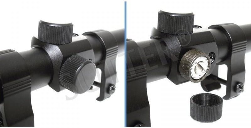 SUTTER 3–7×20 Távcső – Duplex Kereszt, 11 mm Sín, Kis Kaliber, Air Rifle & Airsoft