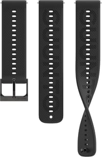 SUUNTO 22 mm szilikon óraszíj Race S, Race, Vertical, 9 Peak Pro, 5 Peak kompatibilis - all black 1
