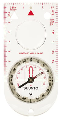 Bussolă Suunto A-30 NH - Emisfera Nordică, Scală Metrică, Albă 1