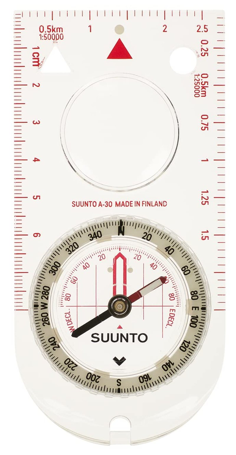 Bussolă Suunto A-30 NH - Emisfera Nordică, Scală Metrică, Albă