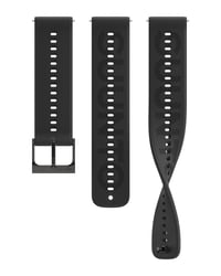 Silikónový remienok na hodinky SUUNTO ATH6 22 mm pre Race S/Race/Vertical/9 Peak Pro/5 Peak - celočierny - S+M 1