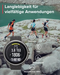 Ceas sport GPS SUUNTO Race, ecran AMOLED de 1,4 inchi, 95+ moduri sport 7