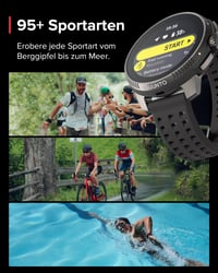 Ceas sport GPS SUUNTO Race, ecran AMOLED de 1,4 inchi, 95+ moduri sport 8