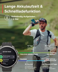 Ceas sport GPS SUUNTO Race, ecran AMOLED de 1,4 inchi, 95+ moduri sport 4