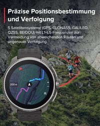 Ceas sport GPS SUUNTO Race, ecran AMOLED de 1,4 inchi, 95+ moduri sport 3