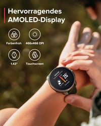 Športové GPS hodinky Suunto Race, pánske/dámske, AMOLED dotykový displej, Dual-Band GNSS, offline mapy, monitor srdcového tepu, krokomer, výškomer, 26-dňová výdrž 2