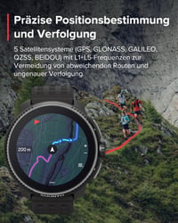 Športové GPS hodinky Suunto Race, pánske/dámske, AMOLED dotykový displej, Dual-Band GNSS, offline mapy, monitor srdcového tepu, krokomer, výškomer, 26-dňová výdrž 3