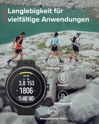 Športové GPS hodinky Suunto Race, pánske/dámske, AMOLED dotykový displej, Dual-Band GNSS, offline mapy, monitor srdcového tepu, krokomer, výškomer, 26-dňová výdrž 7